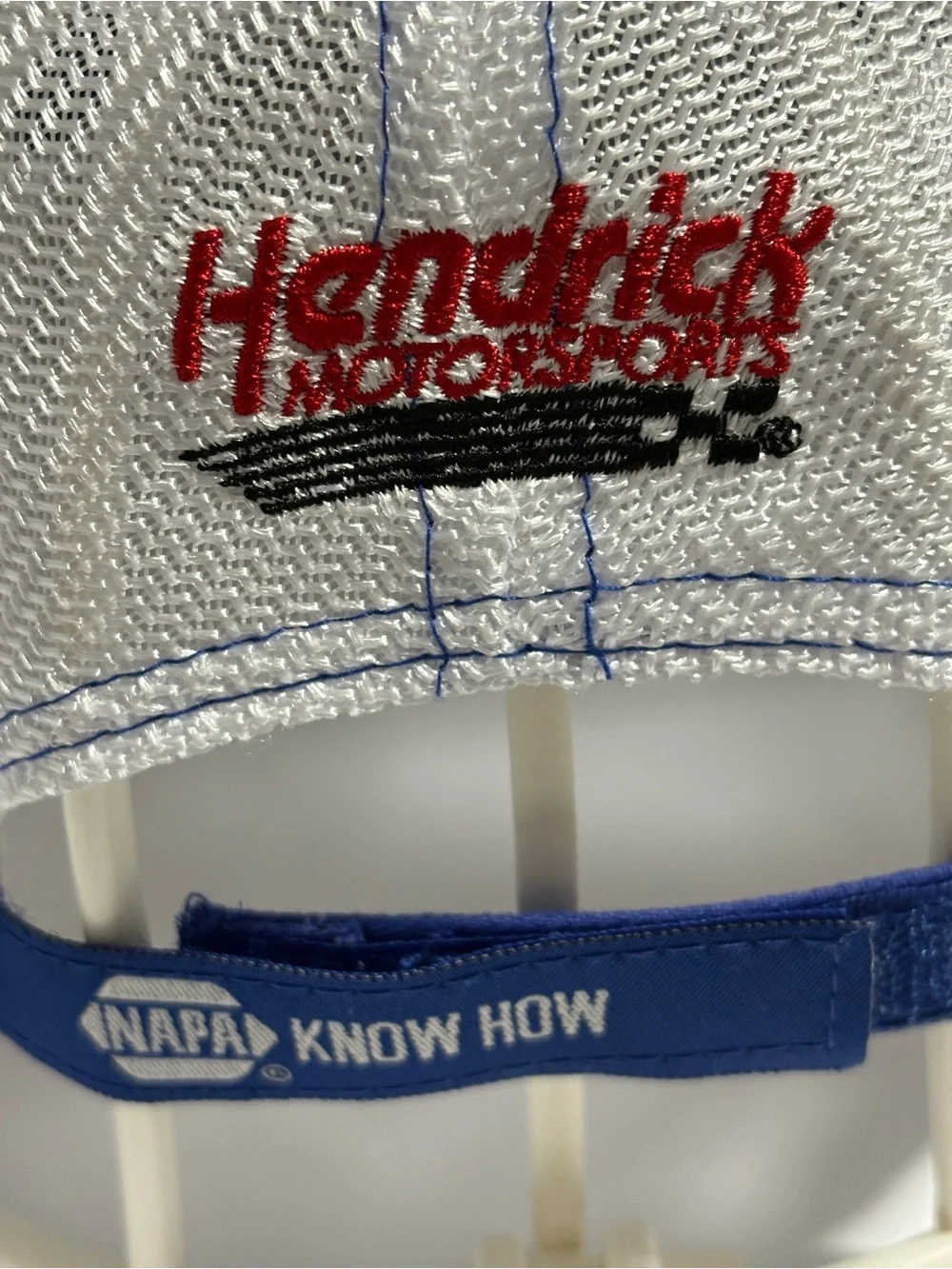 Racing Blue & White Trucker Cap